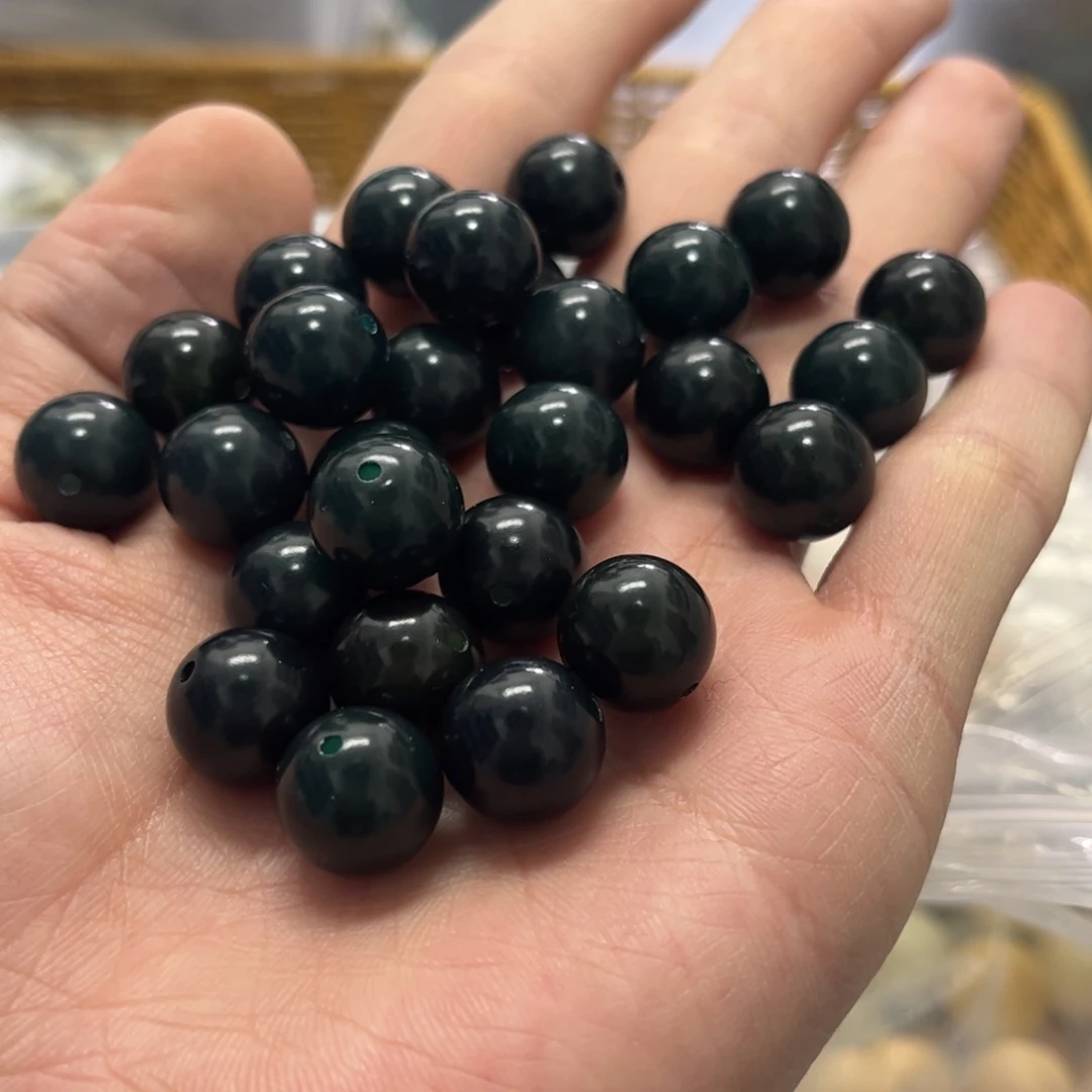 【闪购商品】白玉菩提吊坠q13/108颗锅底帝王绿