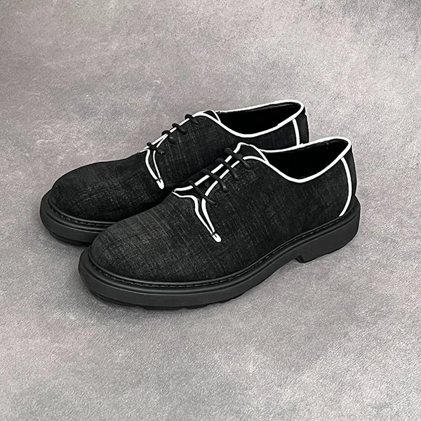 EMPORIO ARMANI EA阿玛尼犊牛皮圆头男休闲皮鞋X4C554XL798A120