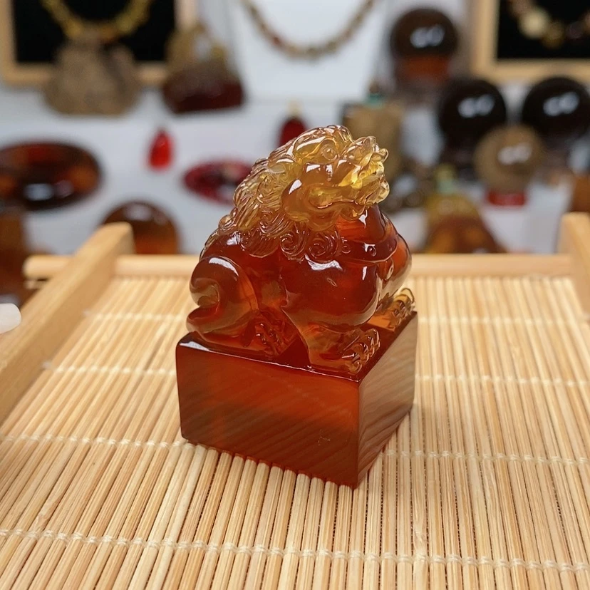【闪购商品】琥珀颈饰未镶嵌印章