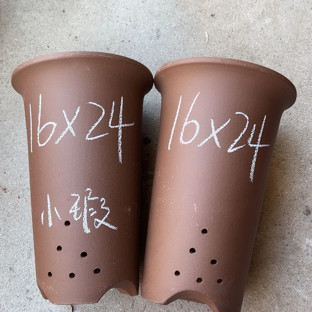 紫砂花盆宜兴紫砂花盆源头2只