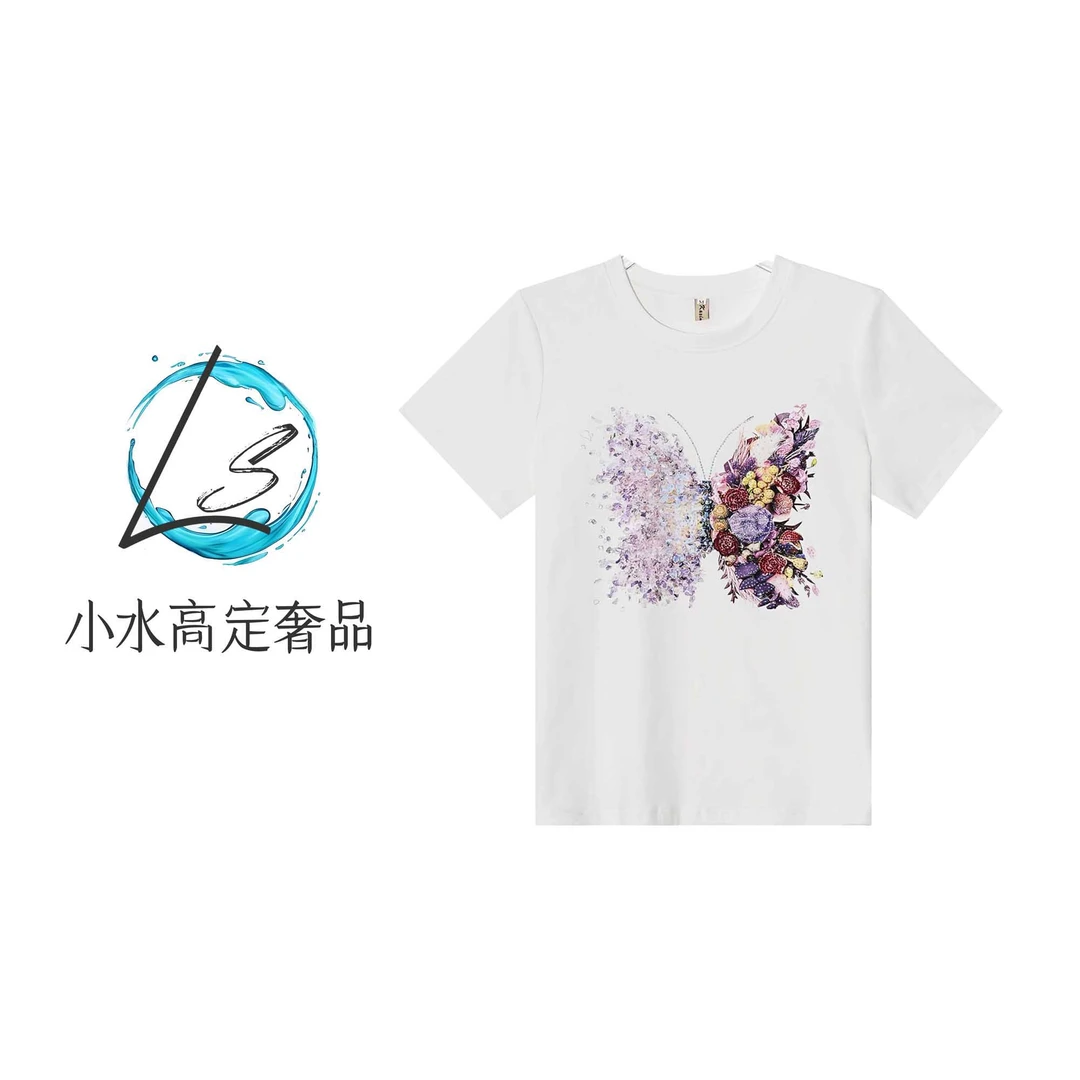 【广州小水奢品】A97722新款洋气百搭短袖