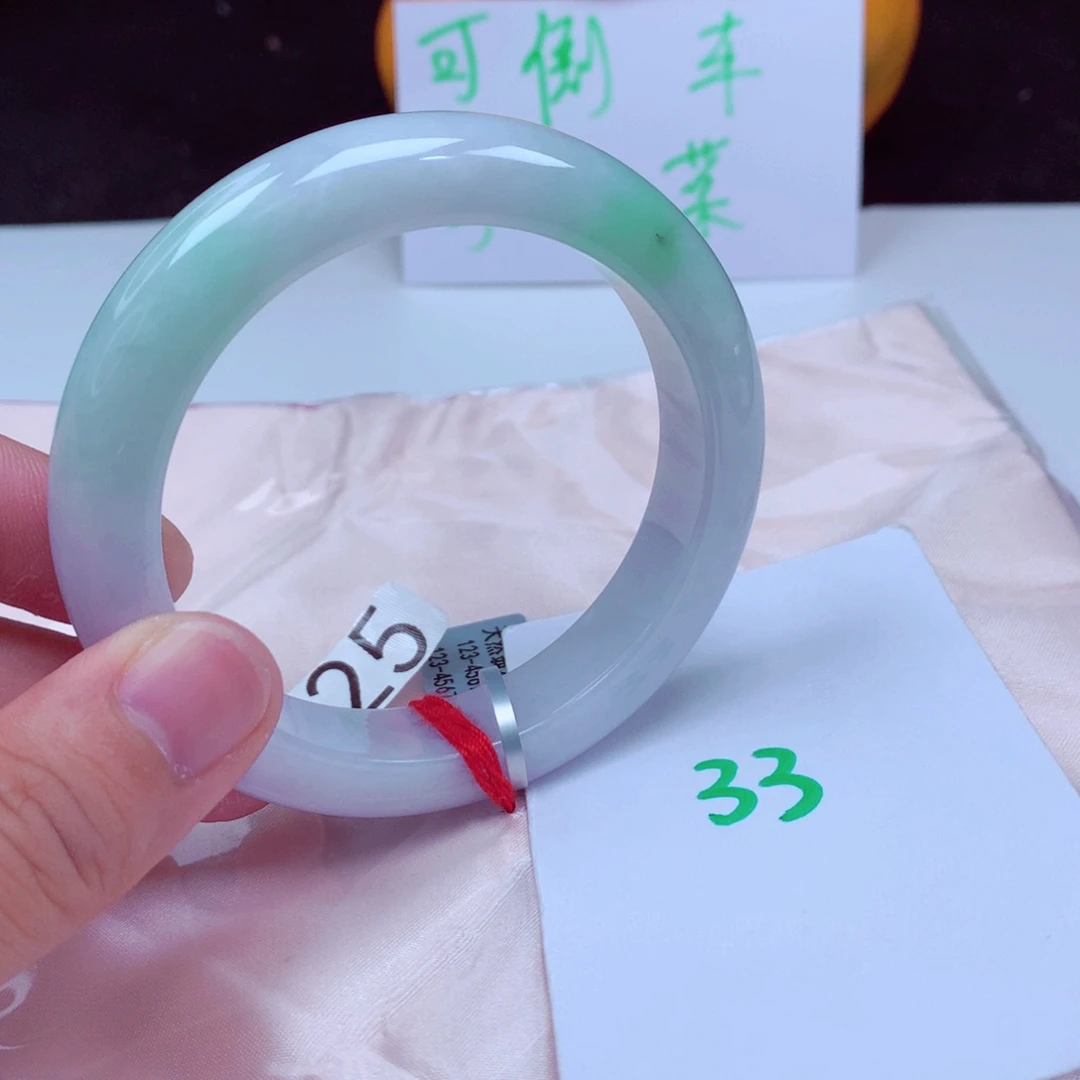 未镶嵌手镯翡翠缅甸天然A货翡翠手镯56.6