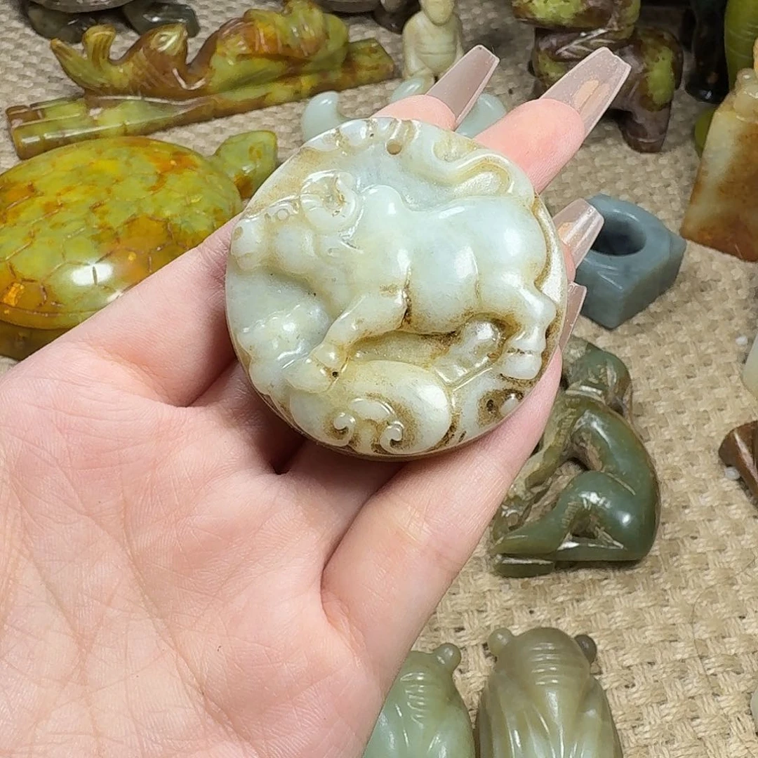 白玉菩提吊坠挂件