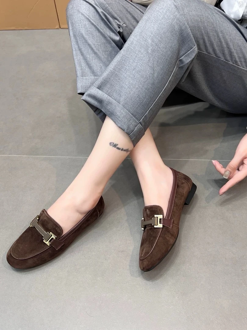 222360新款高品质磨砂头层羊皮单鞋