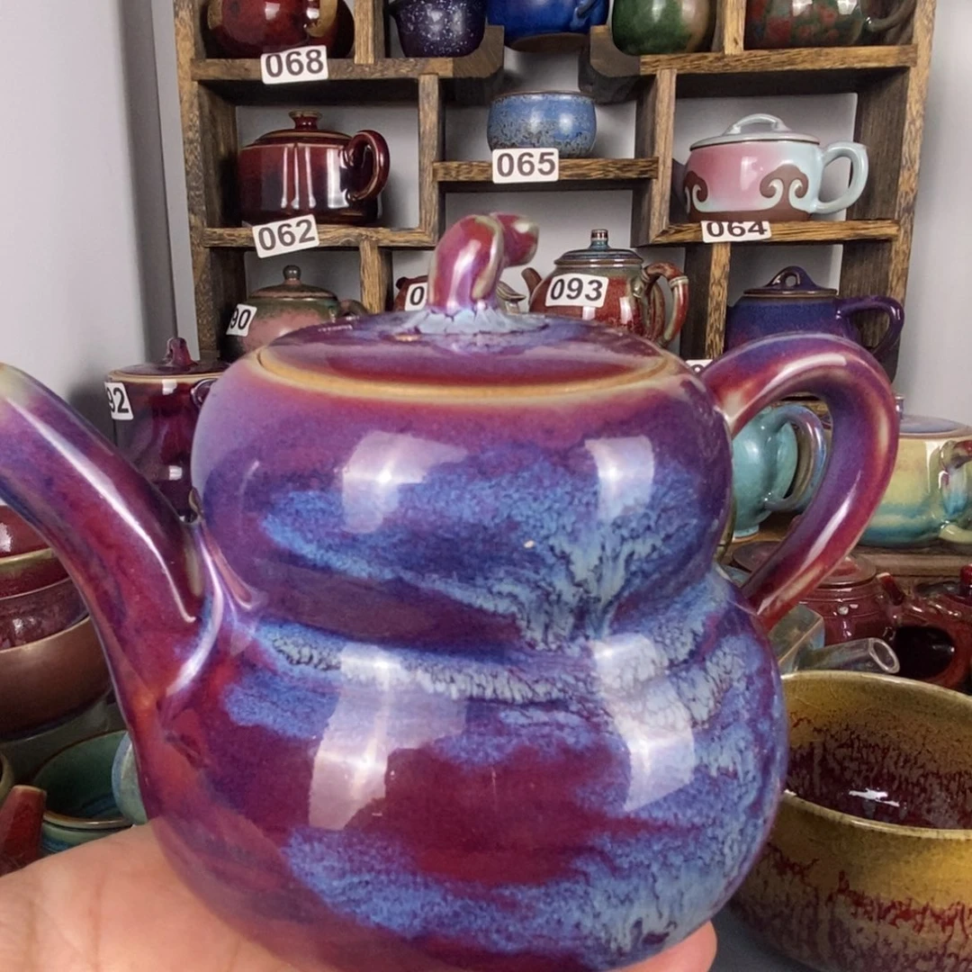 中国神后钧瓷茶具处理