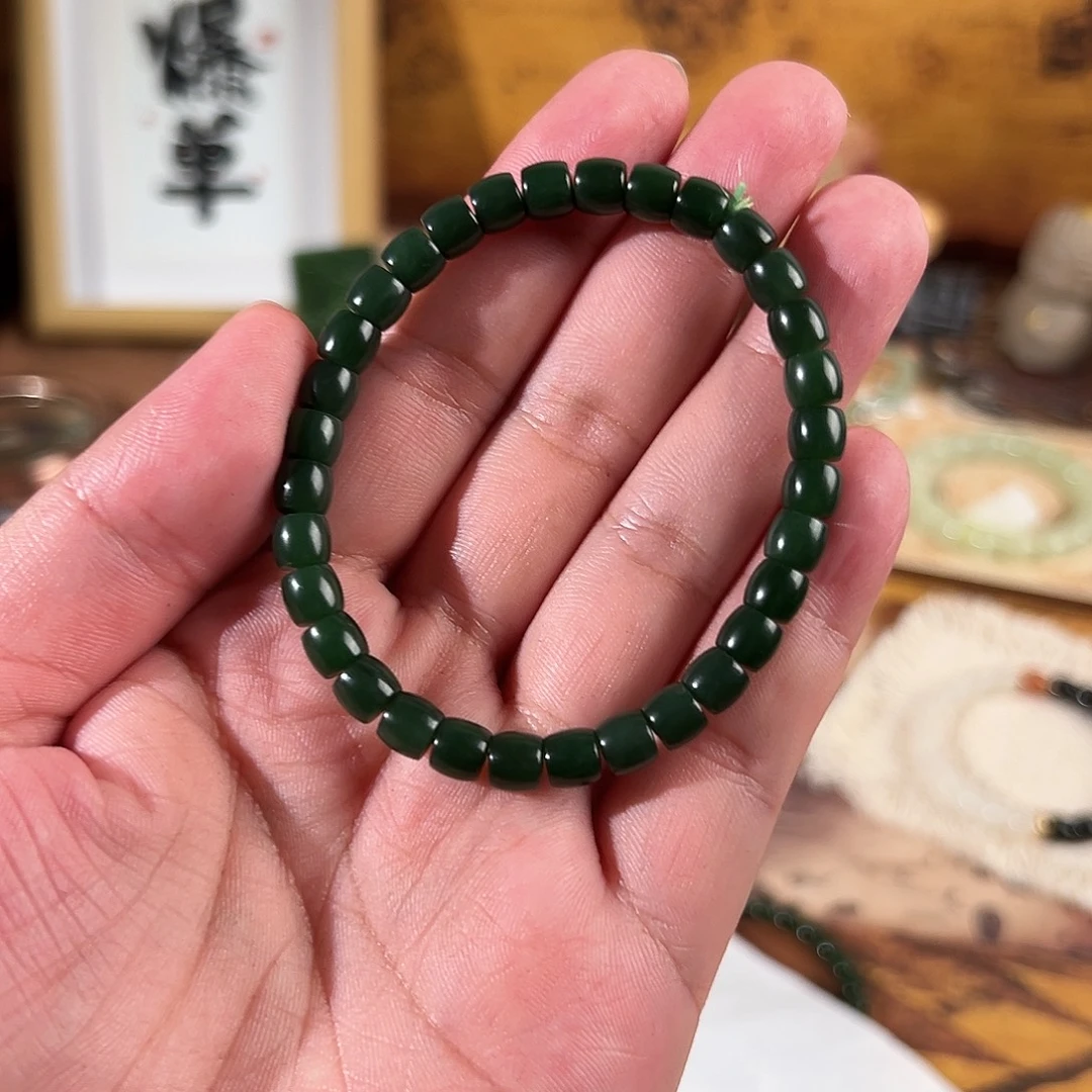 和田玉未镶嵌手链
