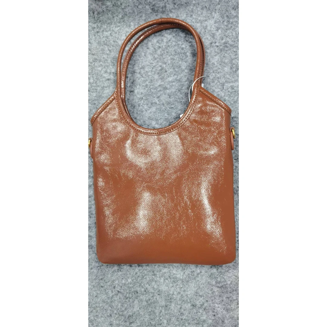 TOLEX2025新款时尚百手机手工女包棕色19cm