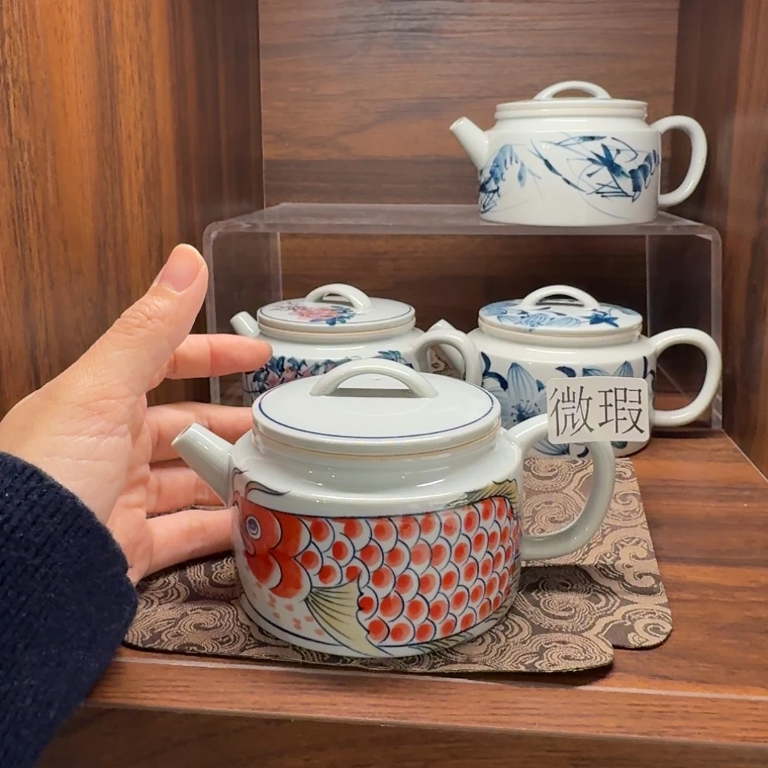 釉下彩纯手绘微瑕