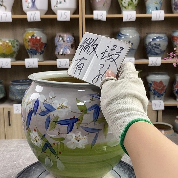 缸13xc景德镇陶瓷花盆