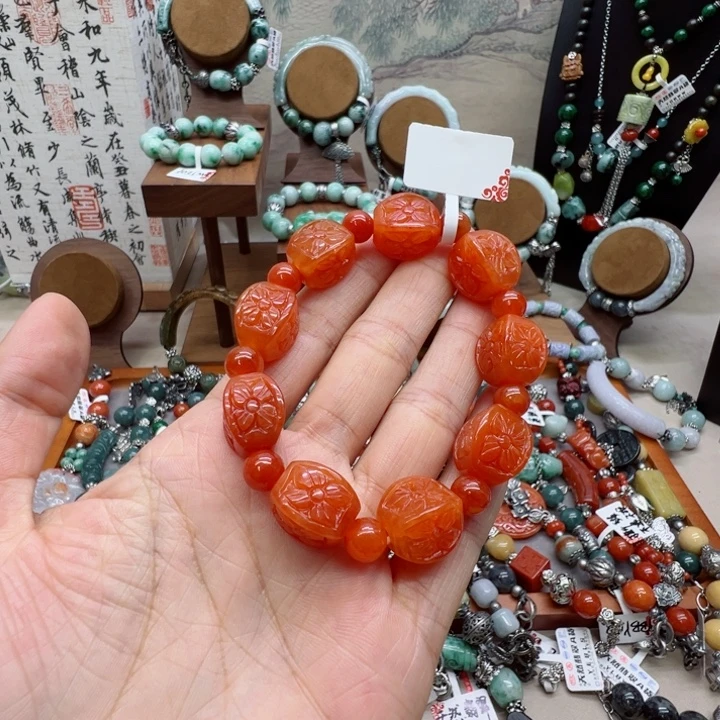 玉***享手链翡翠未镶嵌翡翠手串