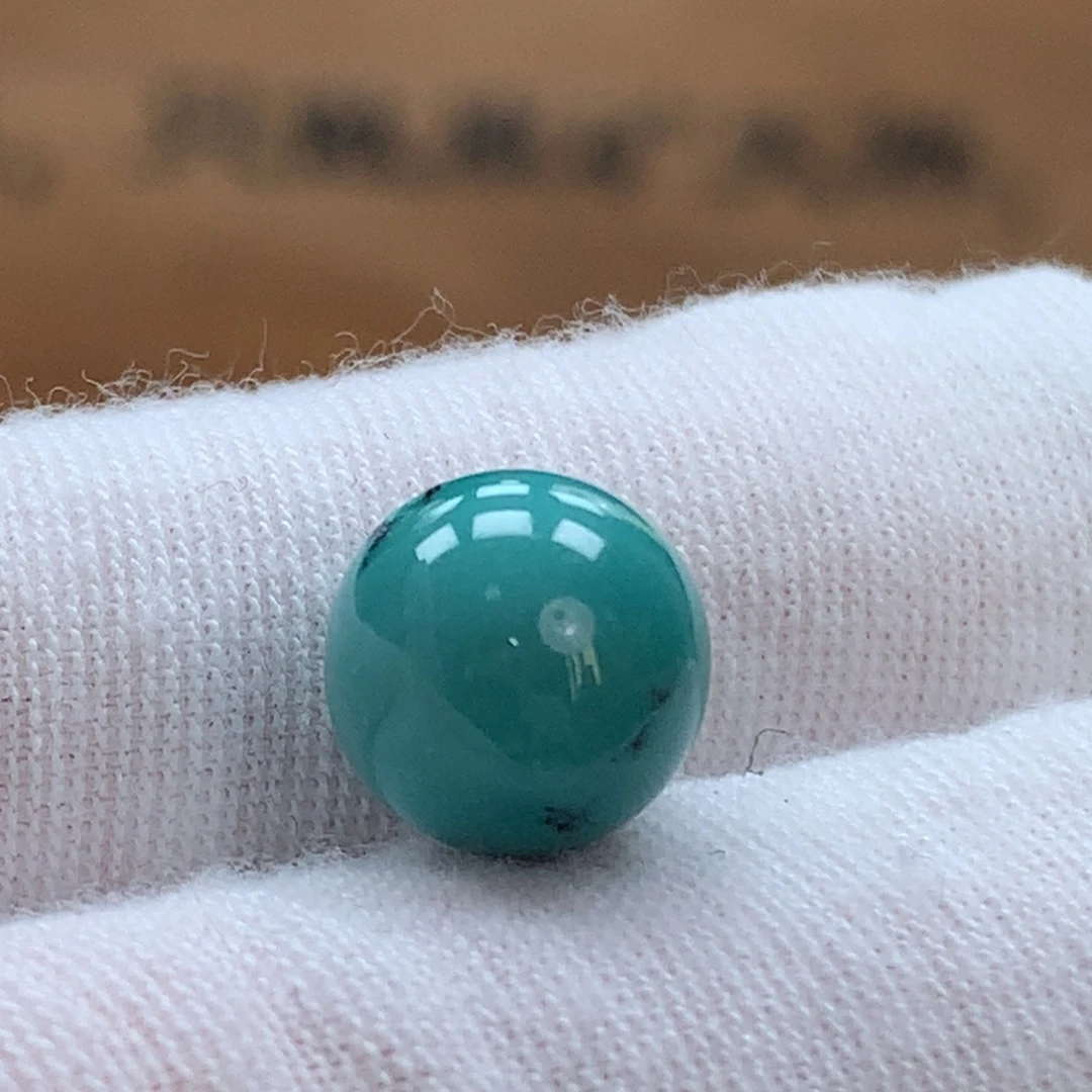 绿松石未镶嵌原矿绿松石圆珠