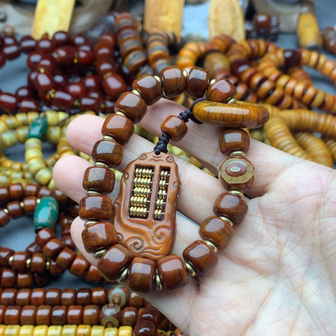 牛骨手串/手链牦牛骨算盘手串