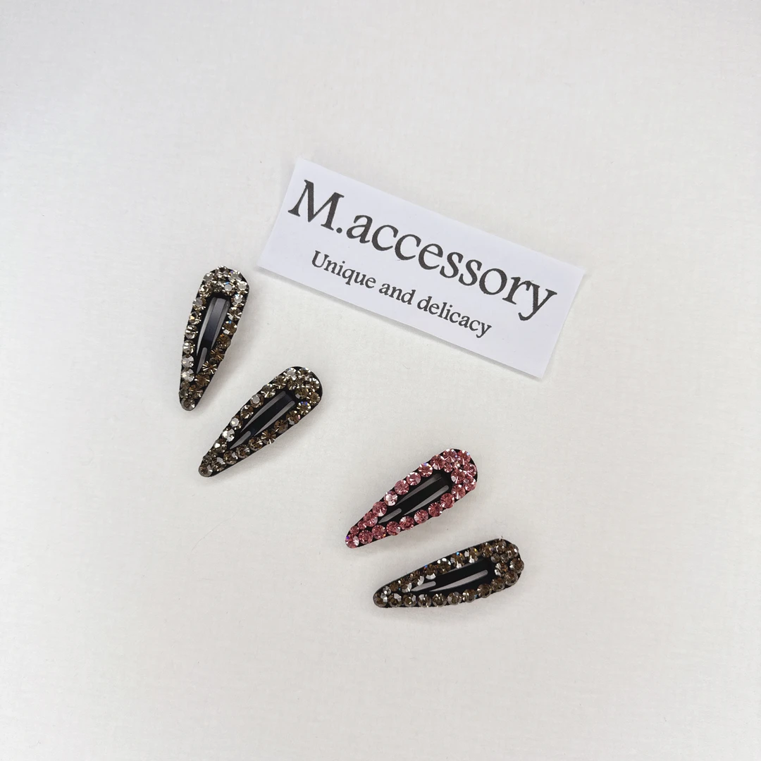 Mi33 韩版饰品 满钻BB夹边夹 J057082