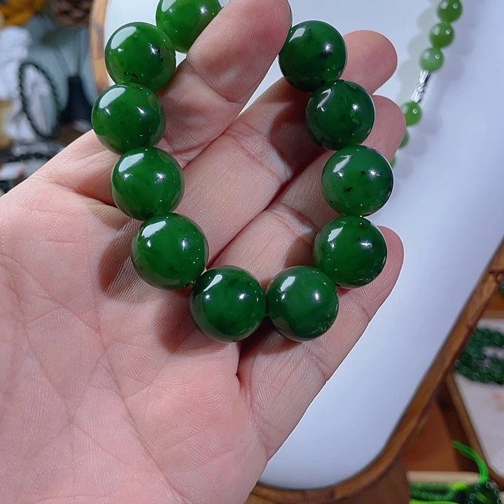 B***~和田玉（碧玉）未镶嵌颈饰16