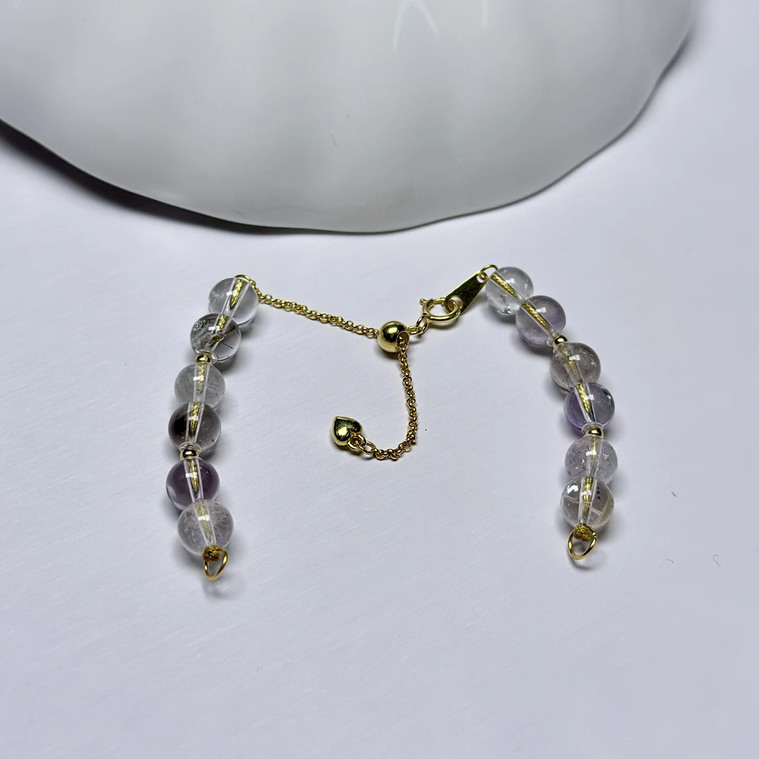 【七的循环】s093 超七水晶s925银手链（多样性发货）