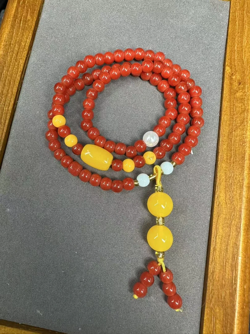 合成欧泊精品多圈手串pt【无礼盒】0002