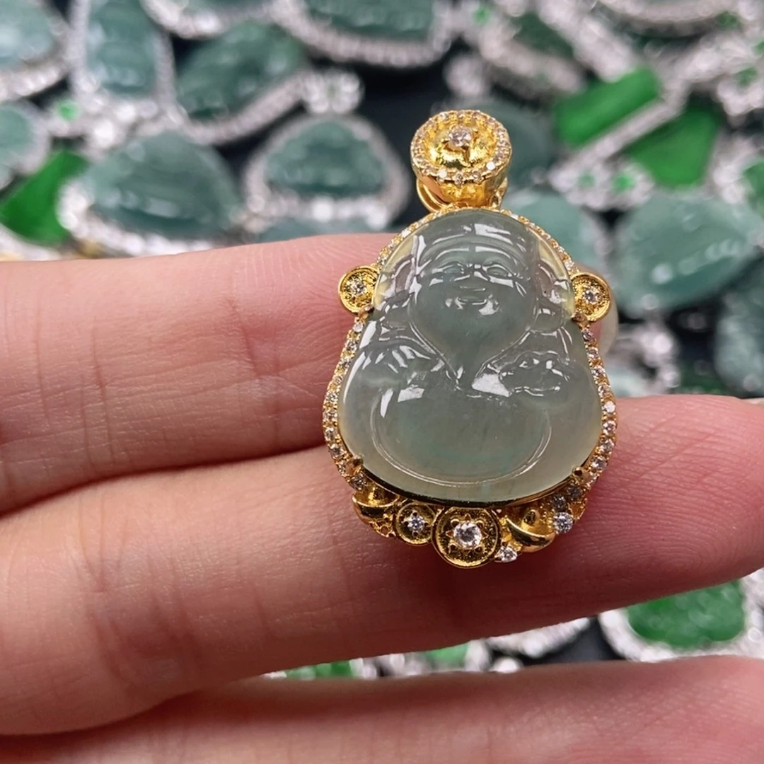 翡翠未镶嵌吊坠(不含链)