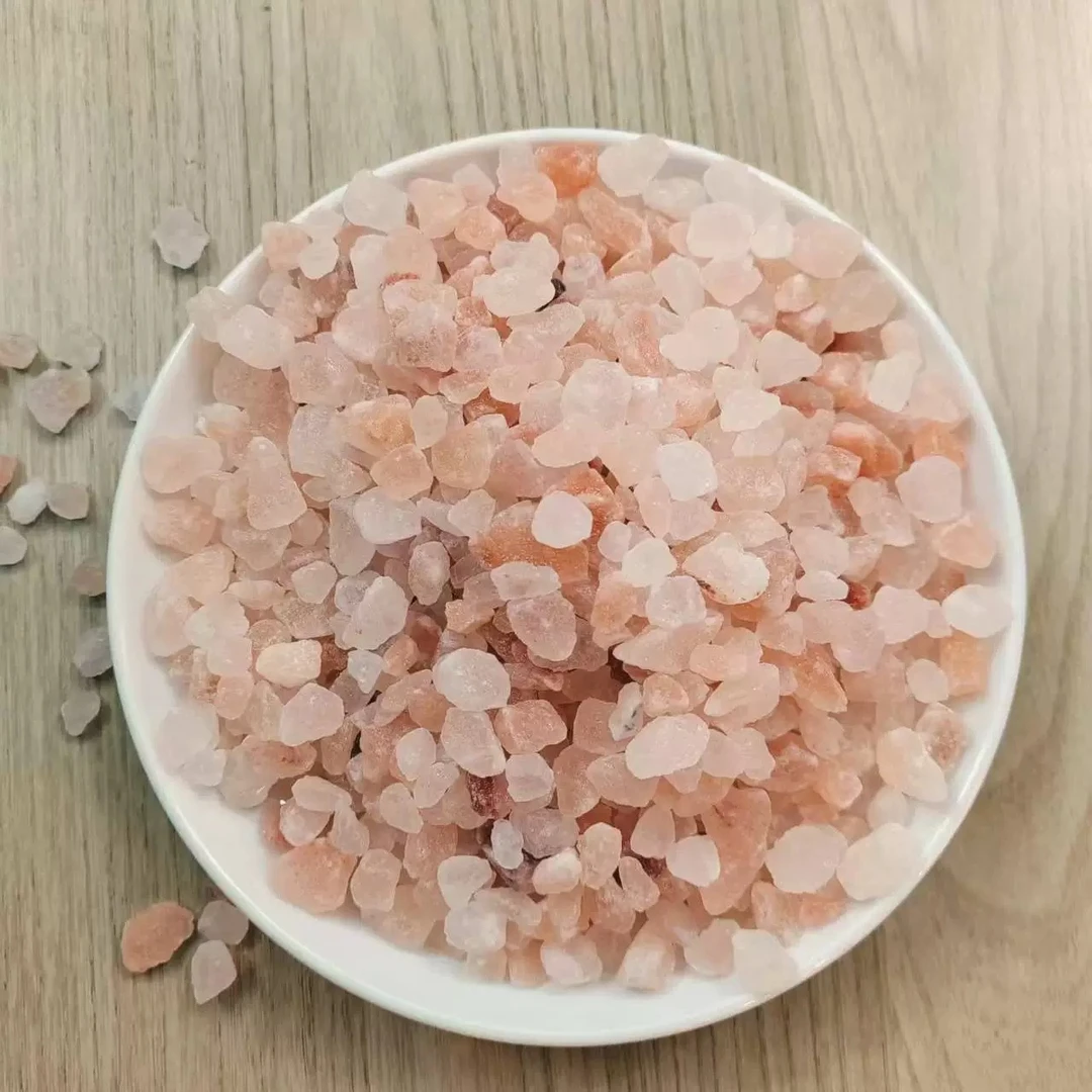 家用天然喜马拉雅玫瑰盐精品热敷红盐砂水晶盐沙矿物碎石岩盐颗粒