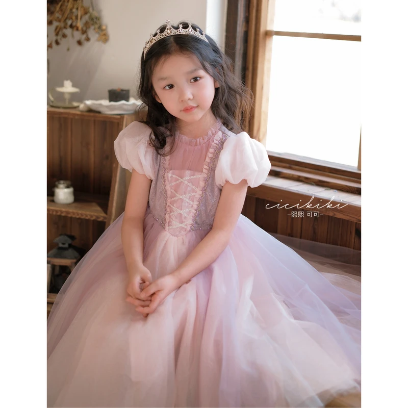 现货【安妮】儿童女童百搭可爱洋气生日公主连衣裙熙熙可可LYQ2420