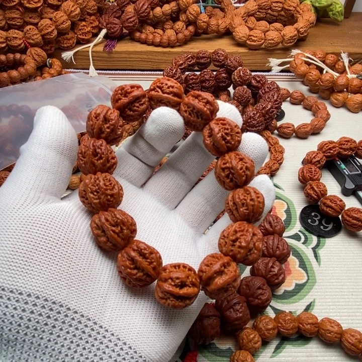 文玩核桃手串靓*坤八棱1.95