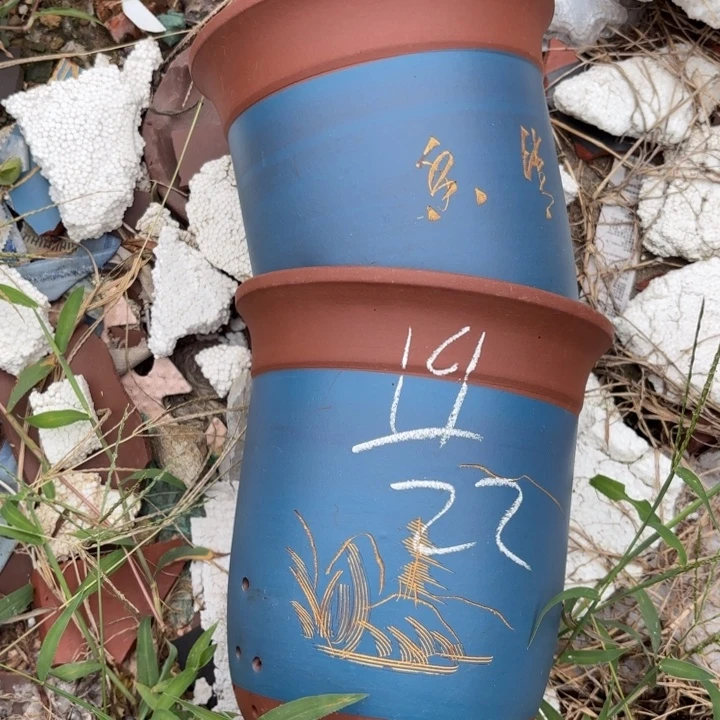 紫砂花盆紫砂的花