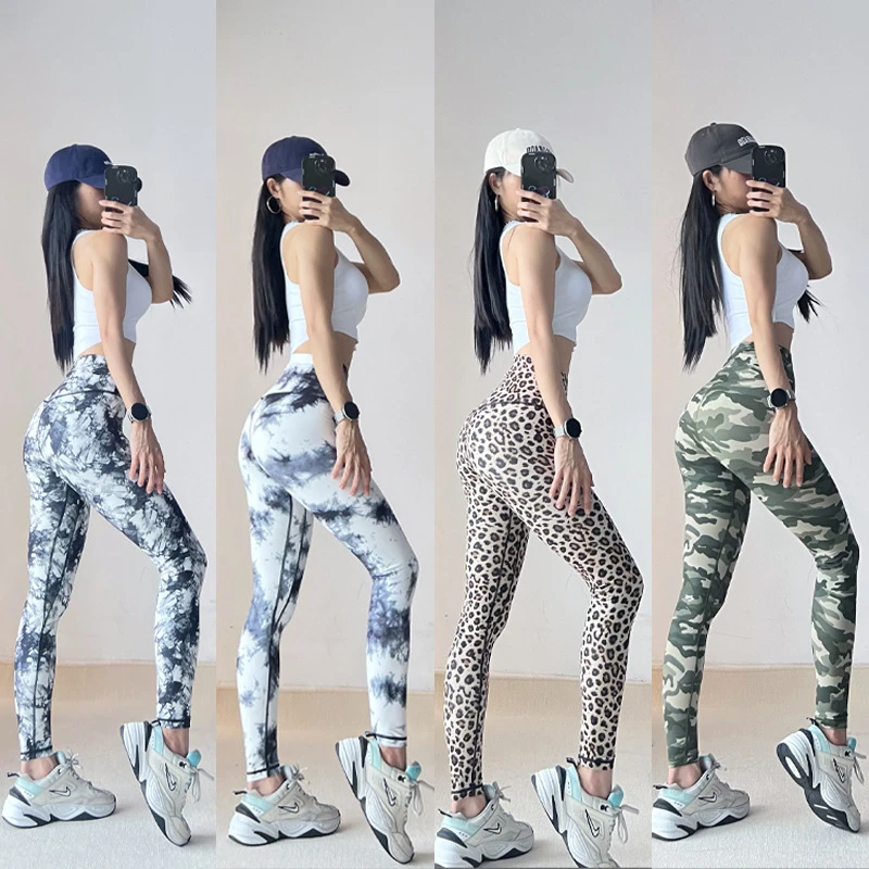 外穿瑜伽裤高腰薄款透气夏季瑜伽打底裤紧身裤运动九分裤一片式