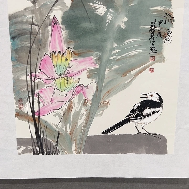 国画陈薪名老师人物画作品