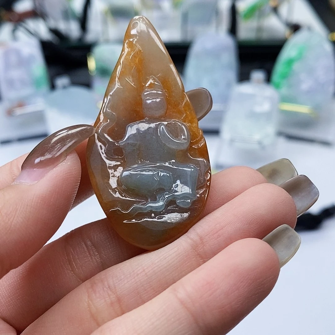 颈饰未镶嵌翡翠翡翠A货