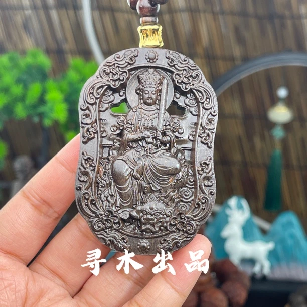 5/7《文殊》芽庄沉香7✖️8✖️108毛衣链挂件雕刻