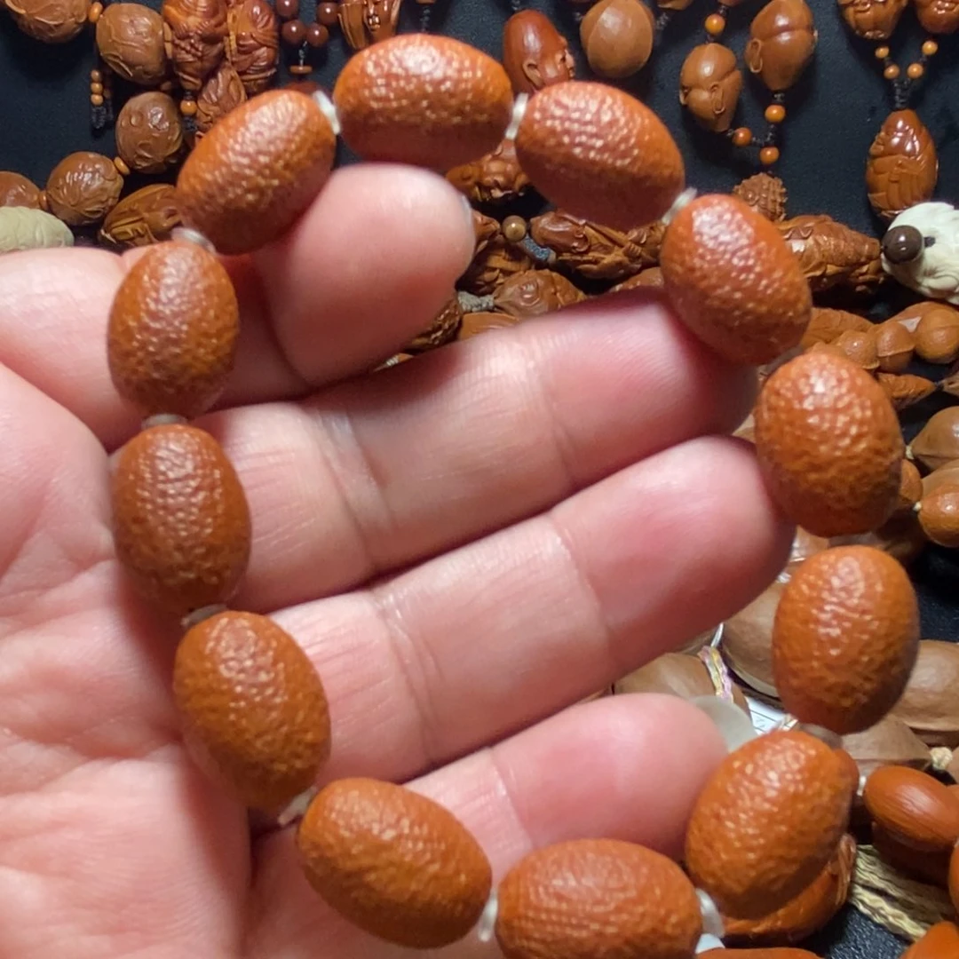 橄榄核手串/手链夜*橄榄核老料12纯手工打磨