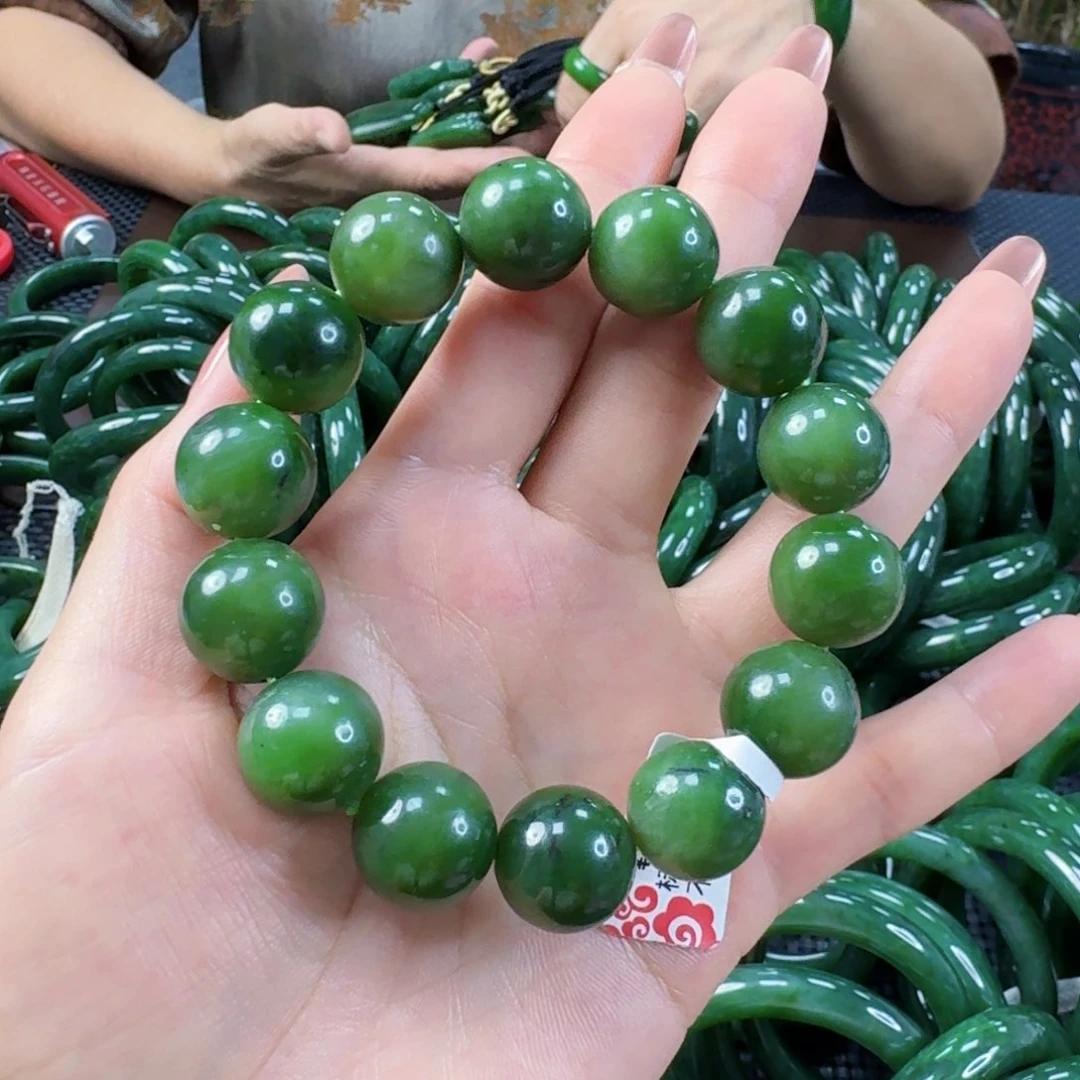 手链未镶嵌和田玉（碧玉）卡16