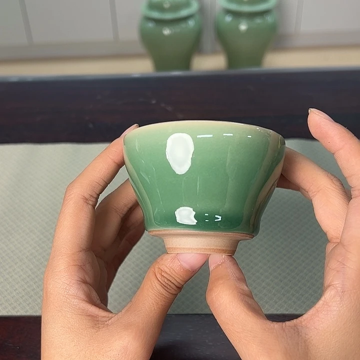 龙泉云间青瓷小米茶器