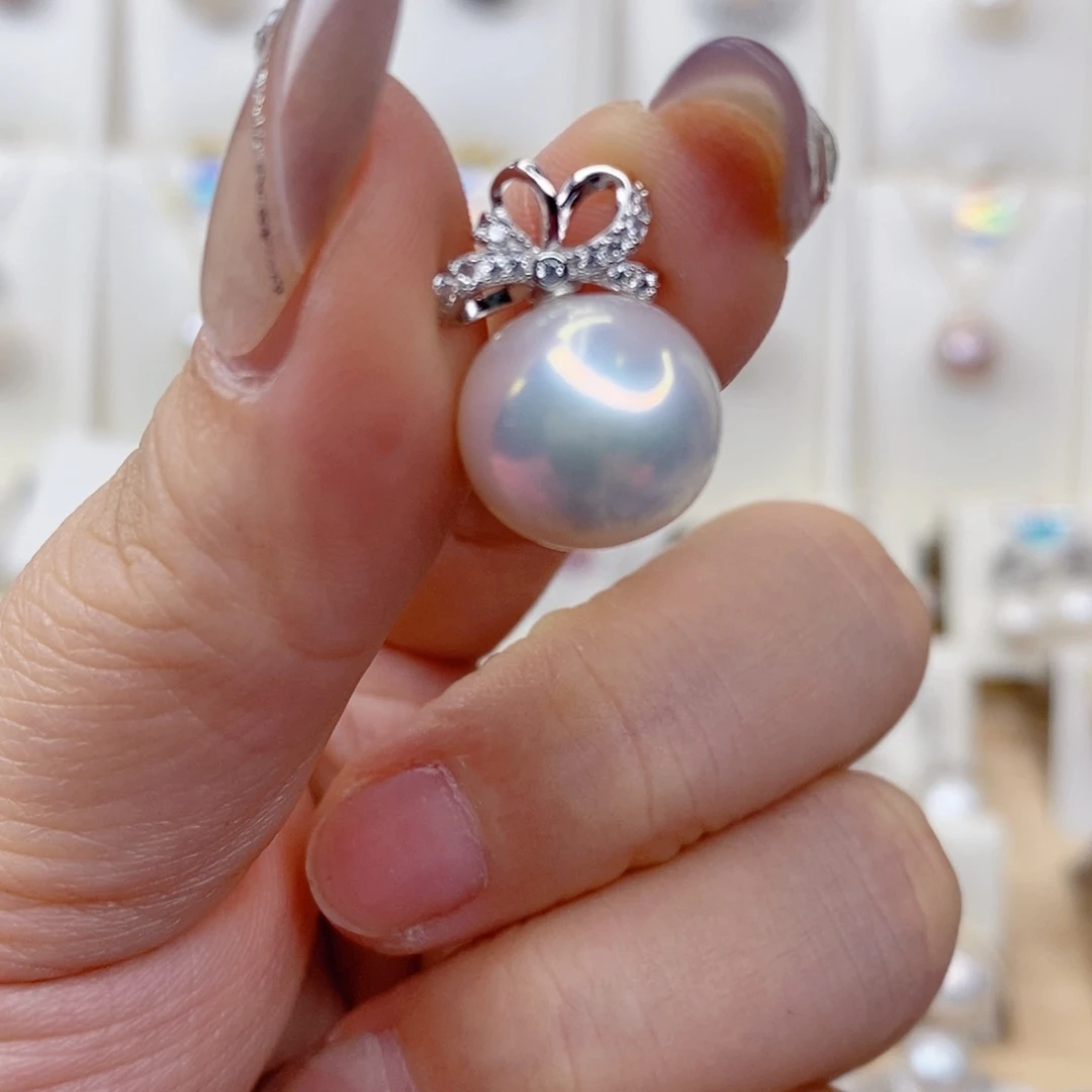 淡水珍珠吊坠(赠链)银S925镶嵌满**晨