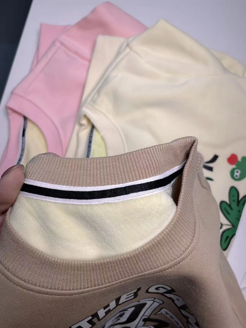 【儿童圆领加绒卫衣】童装偶有微瑕