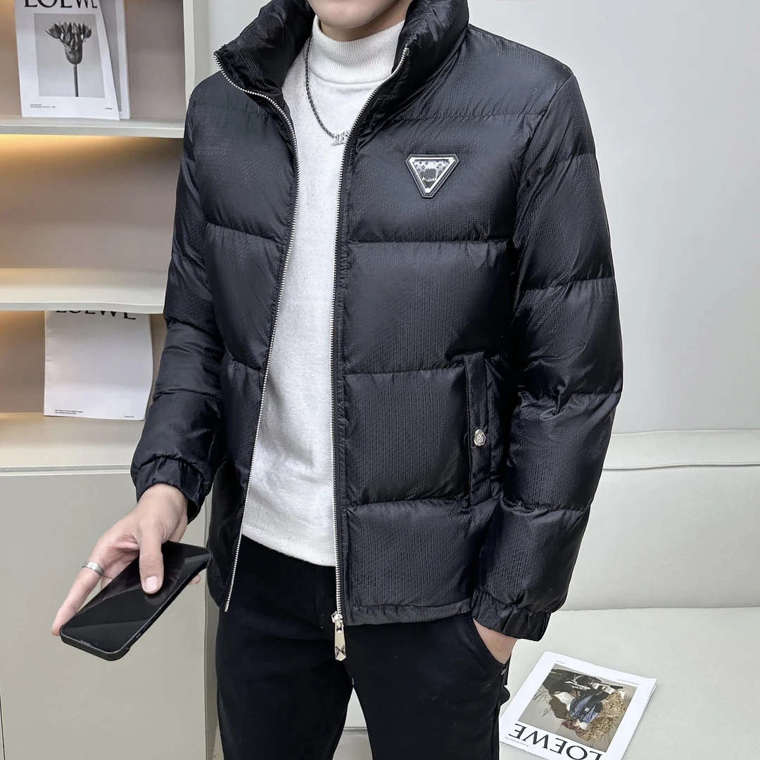 嘉豪 8829# 潮流帅气百搭保暖时尚男士轻奢立领羽绒服外套