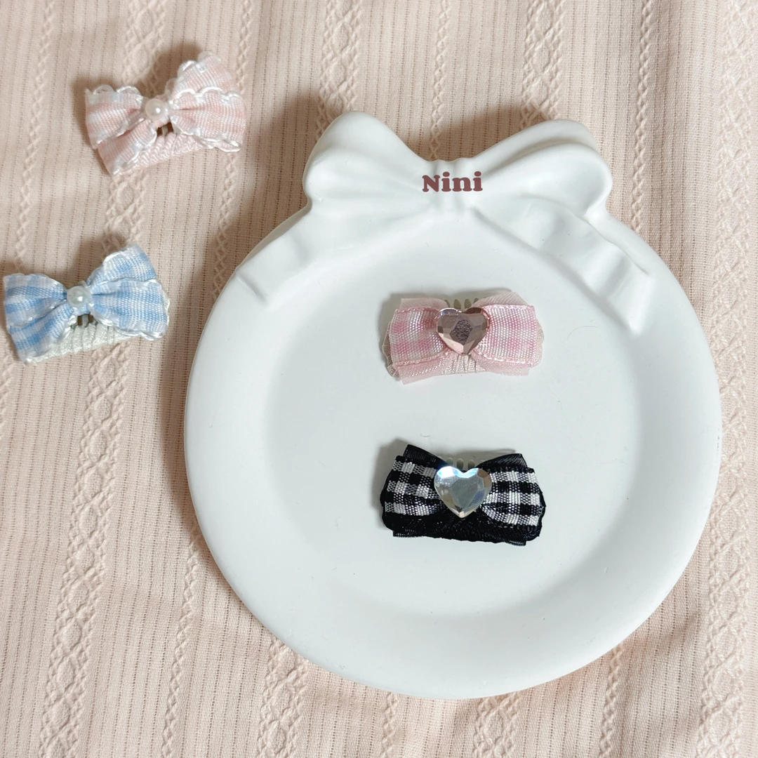 Nini手作｜直播间宠物碎发夹 2.8cm猫猫狗狗可爱发卡