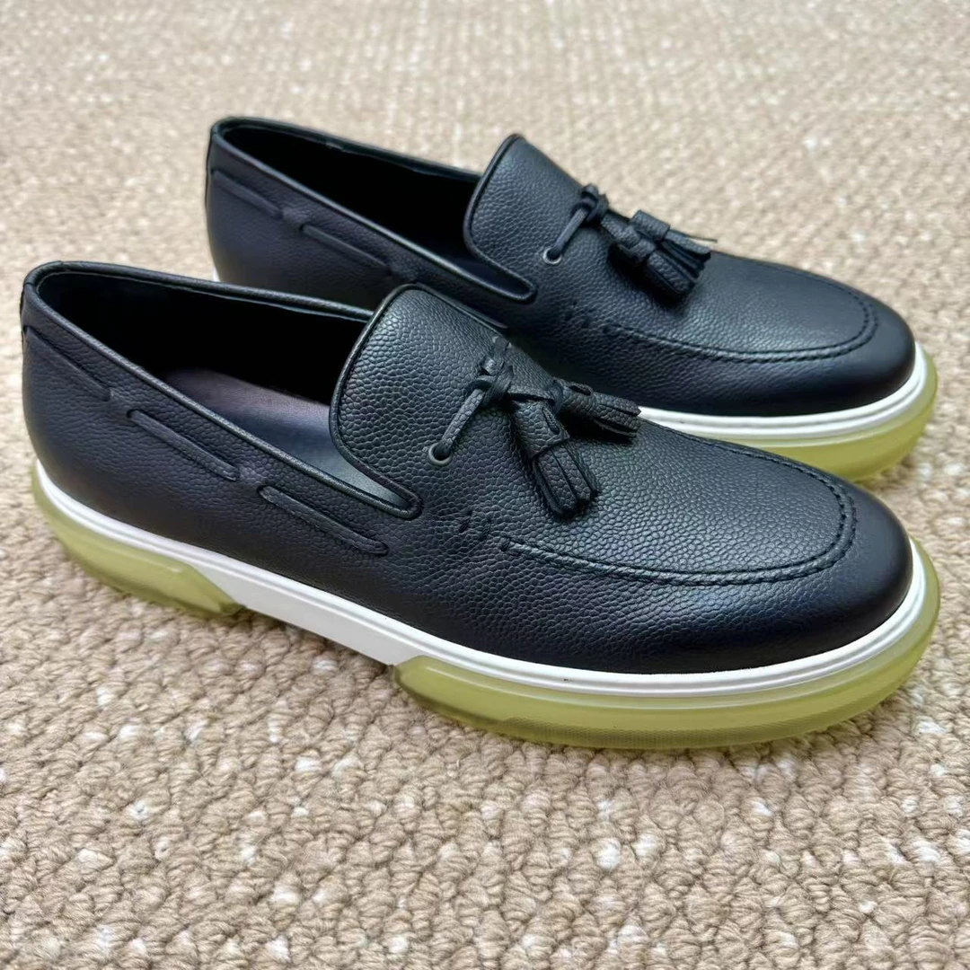 未使用 Hermes/爱马仕 新款男士休闲皮鞋