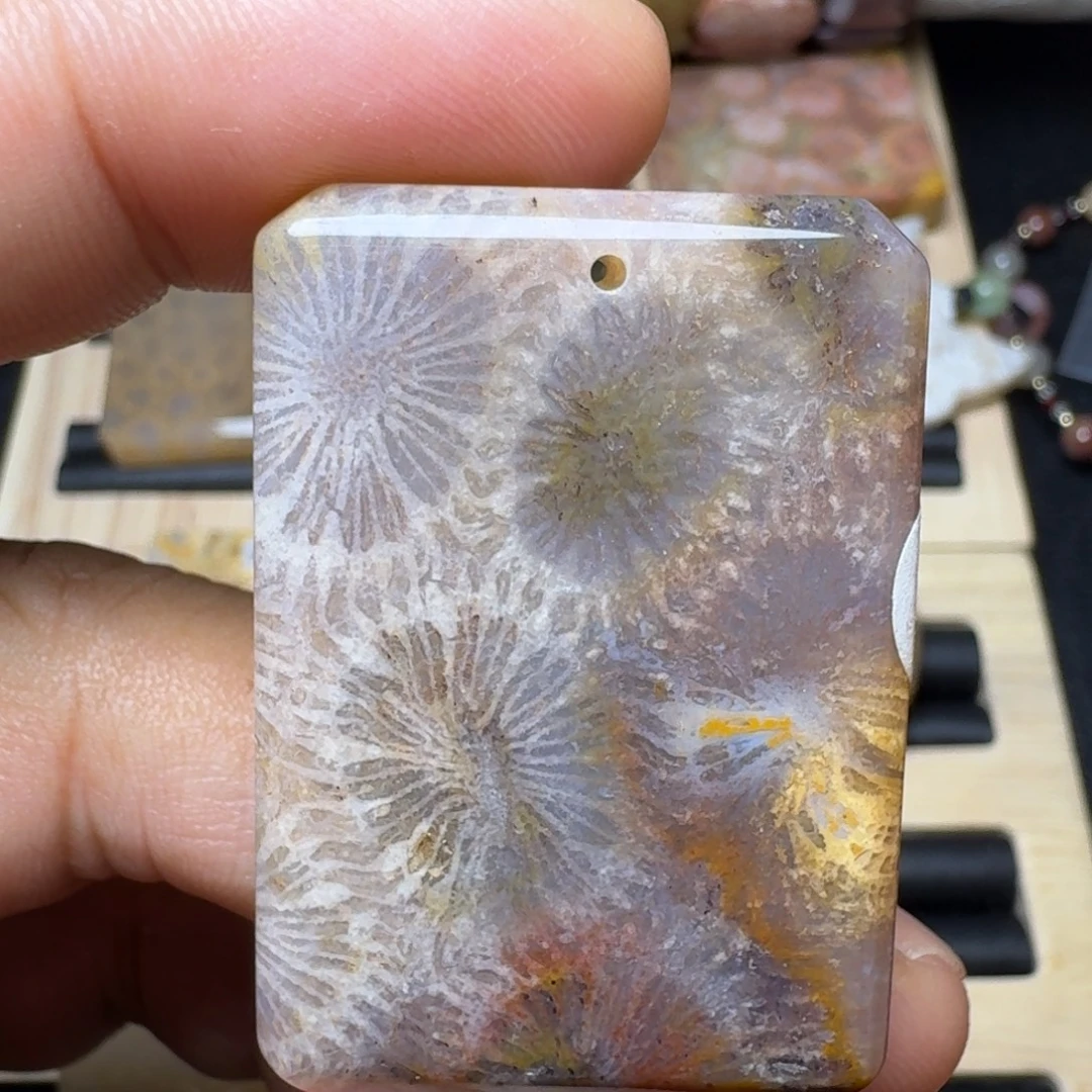 未镶嵌纯天然色有机玉石保真色硅化玉