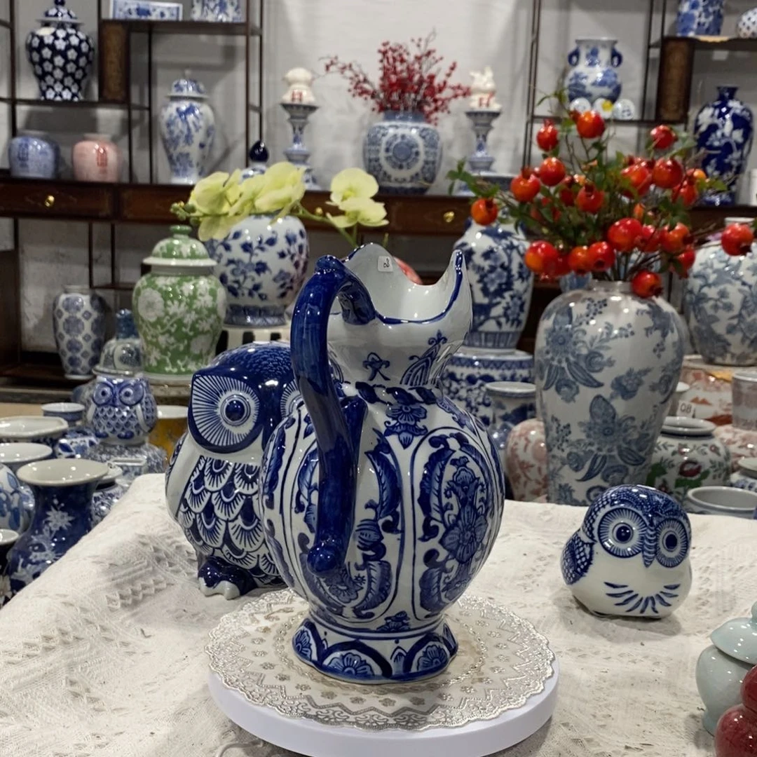 【闪购商品】摆件奶壶花瓶摆件……高度23