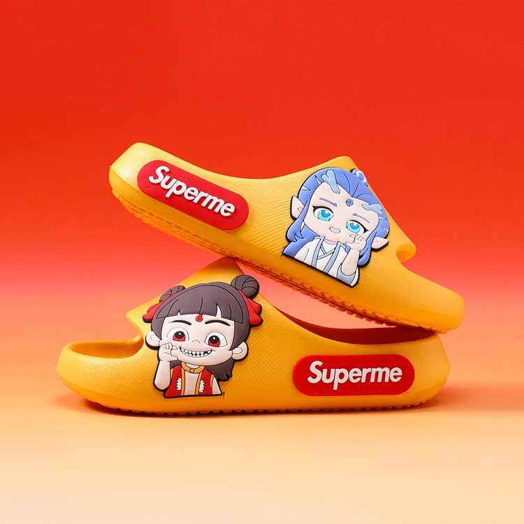 哪吒敖丙魔童儿童拖鞋男童防滑宝宝女童外穿夏季室内软底新款小孩