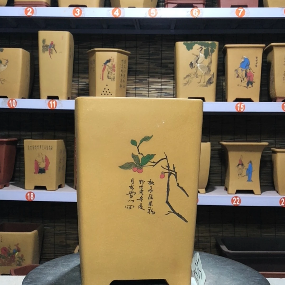 【闪购商品】紫砂花盆凡**场手工制作