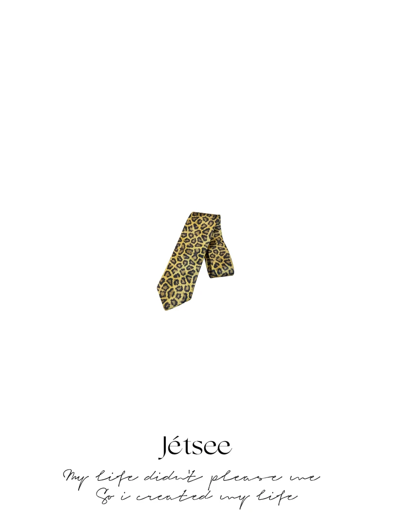 自由主义小豹点领带