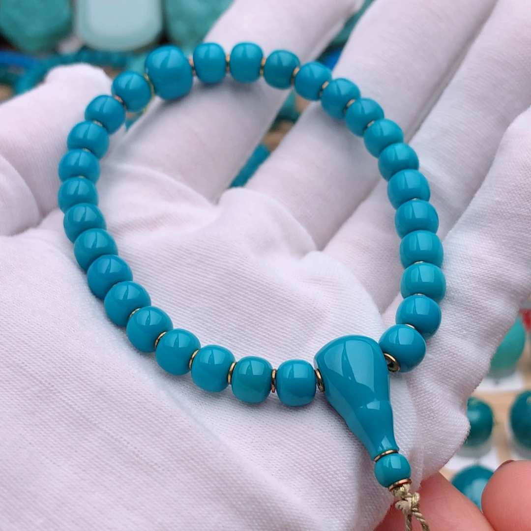 18K金镶嵌绿松石珠宝奇石