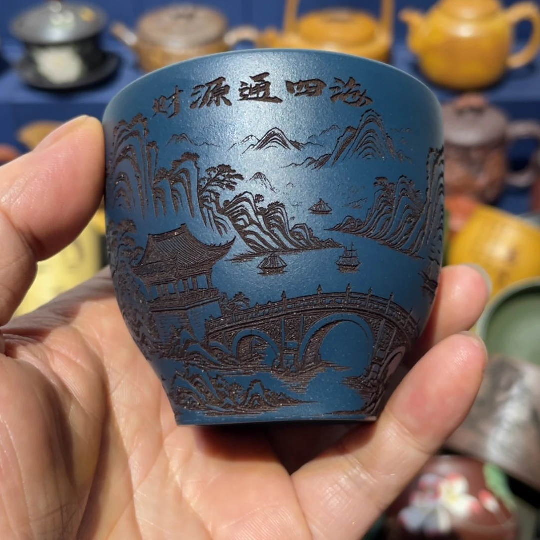 原矿紫砂手工主人杯