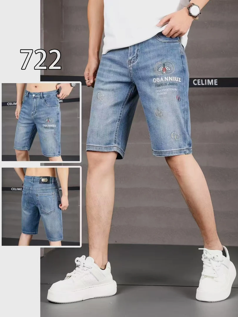 722夏季新款男士欧货时尚牛仔中裤