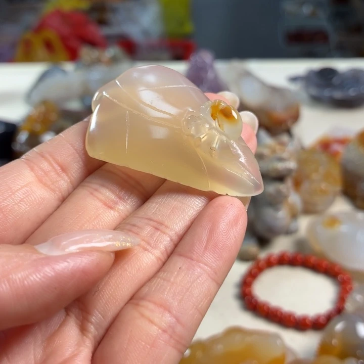 玛瑙/玉髓未镶嵌吊坠(不含链)