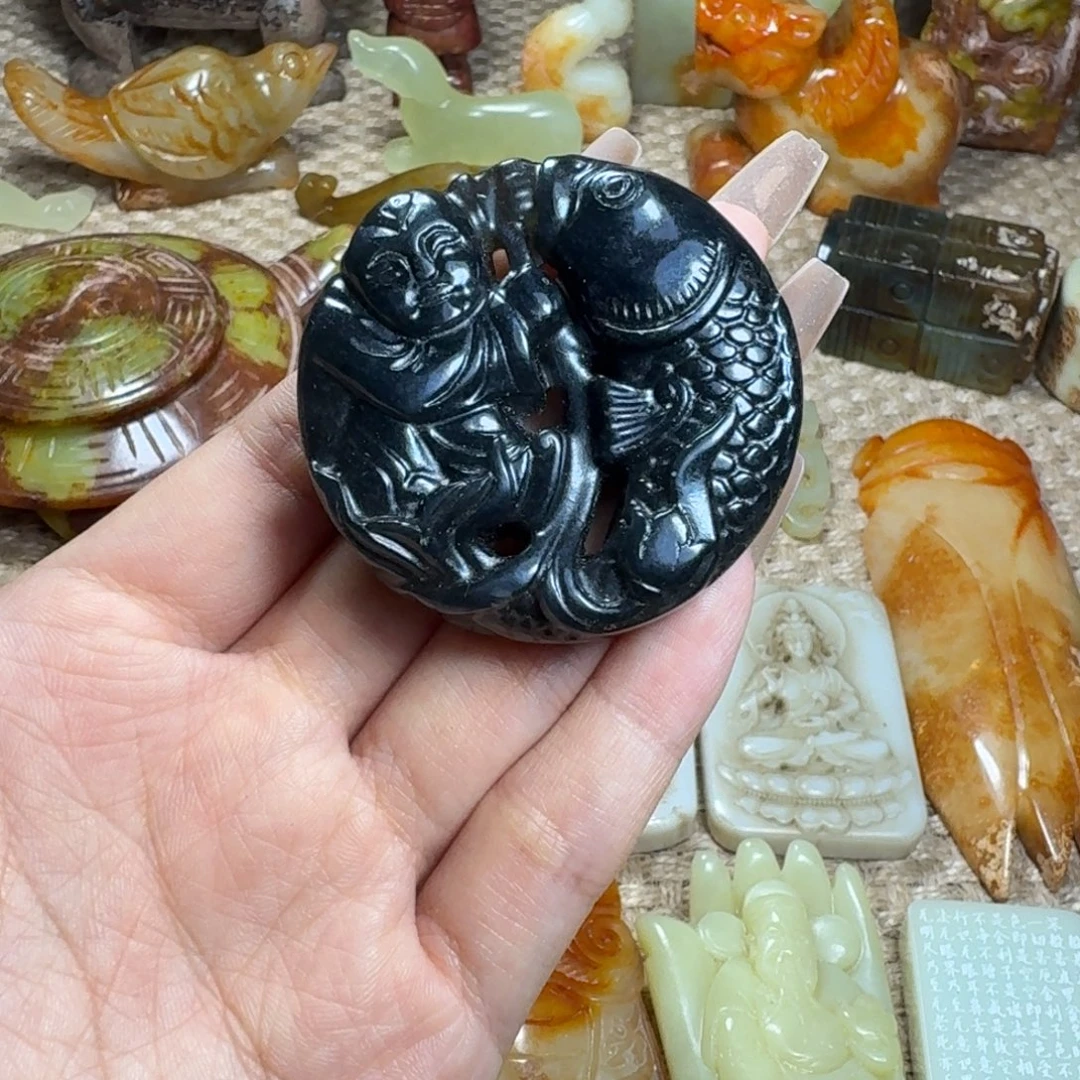 白玉菩提吊坠挂件