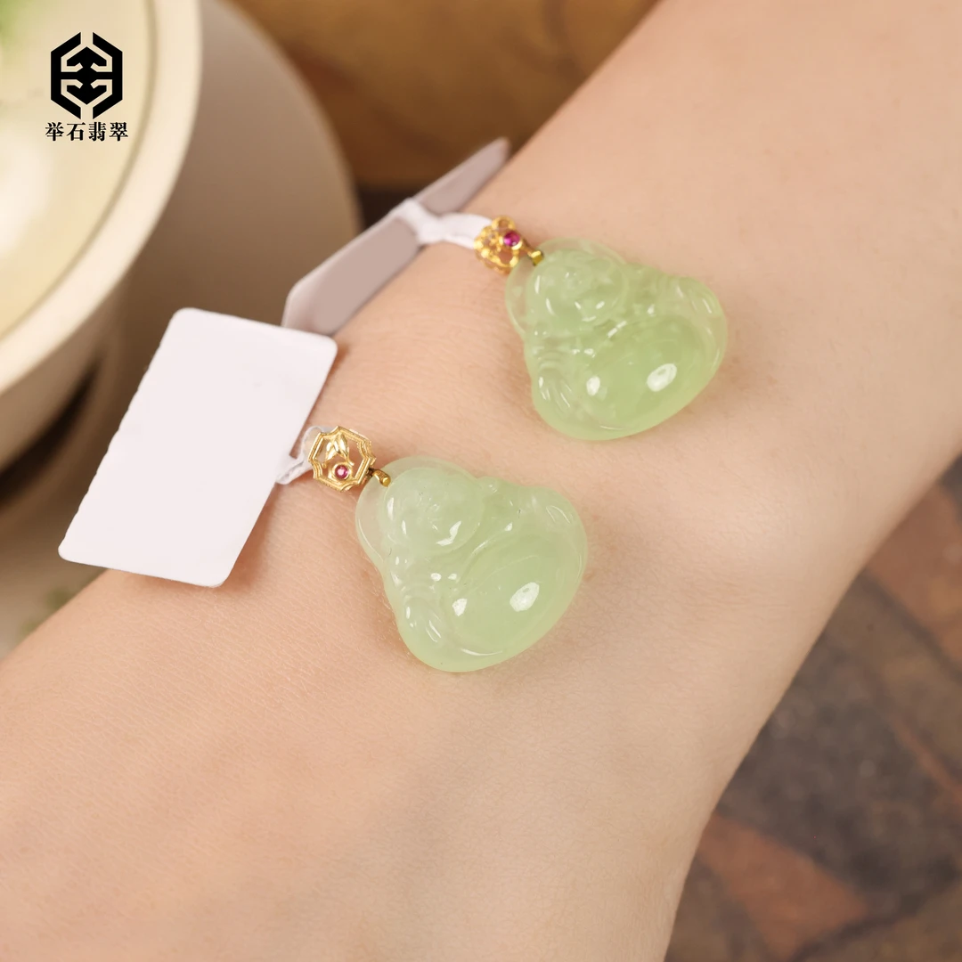 【举石臻品】TH0923-018-162和田玉吊坠18k(一件/多样性发）S