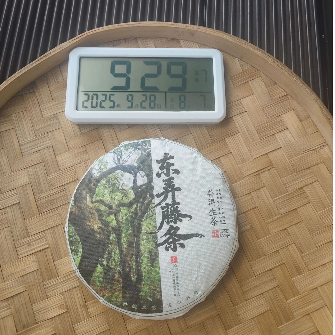 【584号】2023年 东弄藤条老树混采  普洱茶生茶 200克 9月28