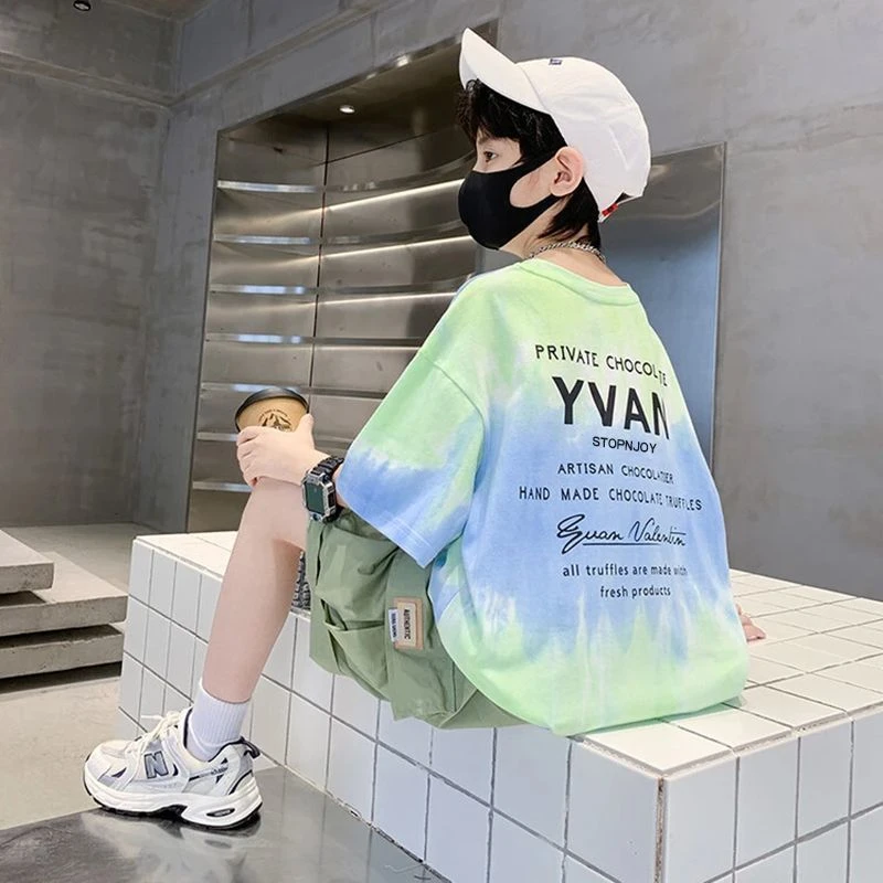 男童短袖t恤2025新款儿童夏装衣服男孩纯棉宝宝-MGL-X0039